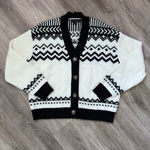 Ann Taylor Nordic Dressy Warm Cardigan Holiday